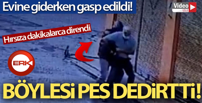 Evine giderken gasp edildi! o anlar kameraya yansıdı