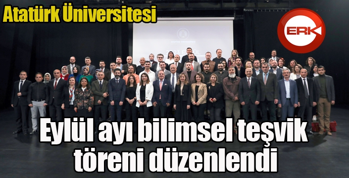 Eylül ayı bilimsel teşvik töreni düzenlendi