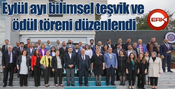 Eylül ayı bilimsel teşvik ve ödül töreni düzenlendi