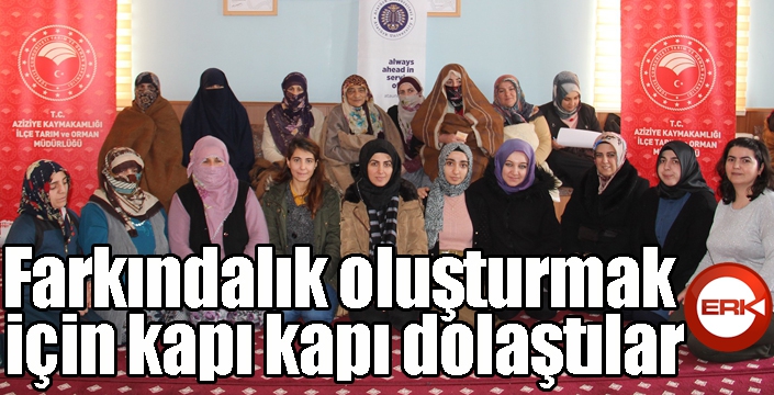 Farkındalık oluşturmak için kapı kapı dolaştılar