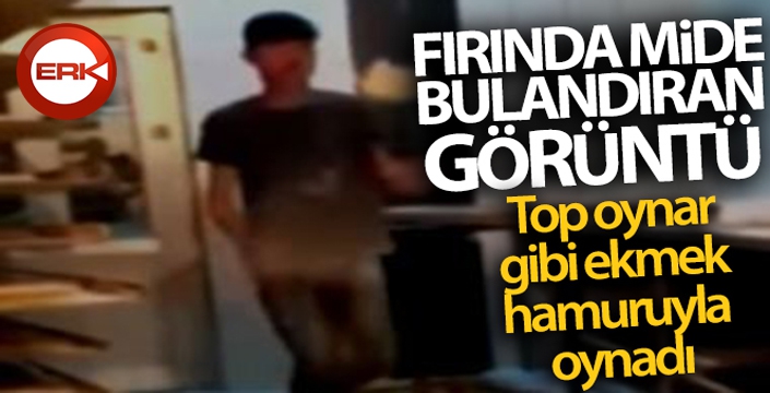 Fırında mide bulandıran görüntü