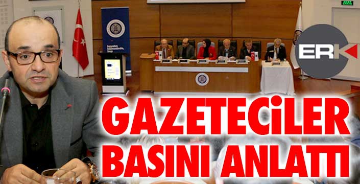 Gazeteciler, gazeteci adayları ile buluştu