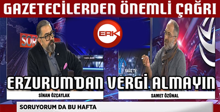 Gazetecilerden vergi alınmasın çağrısı...