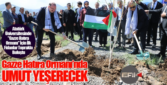 Gazze Hatıra Ormanında Umut Yeşerecek