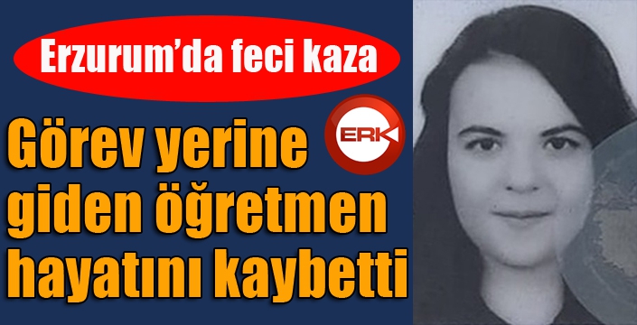 Görev yerine giden öğretmen kazada hayatını kaybetti