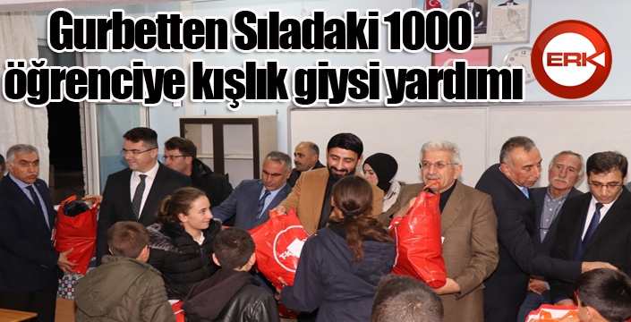 Gurbetten Sıladaki 1000 öğrenciye kışlık giysi yardımı