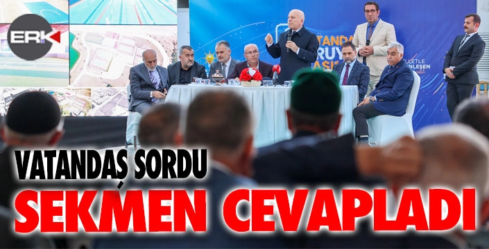 Halk sordu, Başkan Sekmen cevapladı...