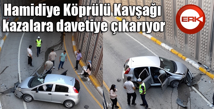 Hamidiye Köprülü Kavşağı kazalara davetiye çıkarıyor