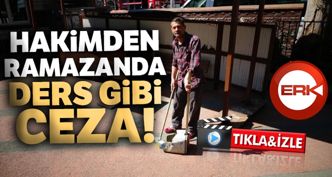 Hapis cezasını cami temizleyerek geçiriyor