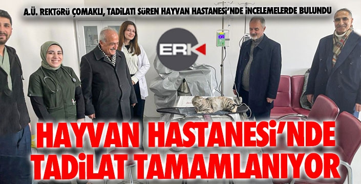 Hayvan hastanesinde yapım onarım çalışmaları sürüyor