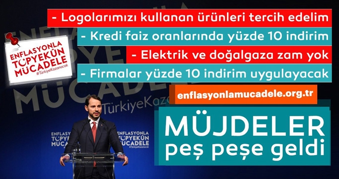 Hazine ve Maliye Bakanı Berat Albayrak Enflasyonla Topyekün Mücadele Programını tanıttı