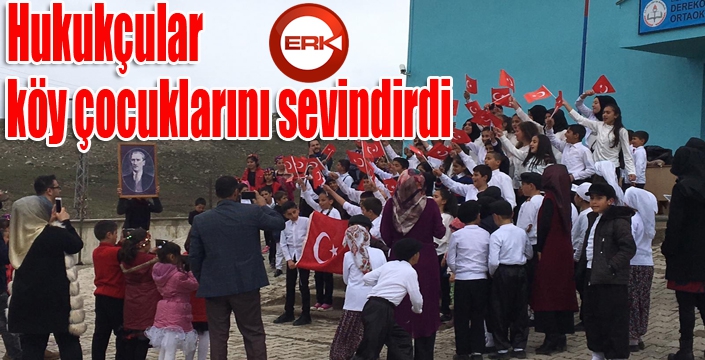 Hukukçular, köy çocuklarını sevindirdi