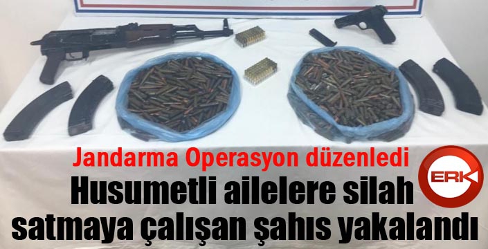 Husumetli ailelere silah satmaya çalışan şahıs yakalandı