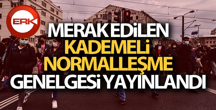 içişleri Bakanlığı'ndan 1 Temmuz'da başlayacak kademeli normalleşmeyle ilgili genelge