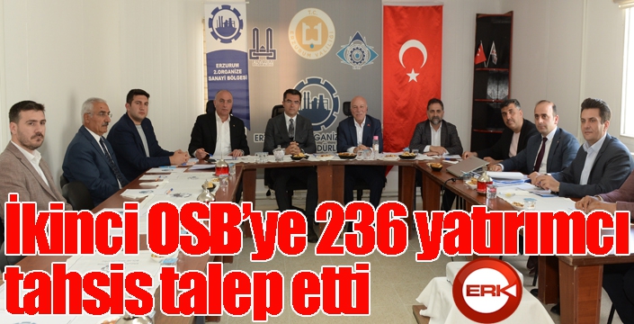 İkinci OSB’ye 236 yatırımcı tahsis talep etti