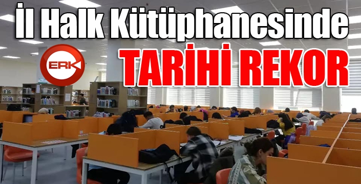 İl Halk Kütüphanesinde tarihi rekor