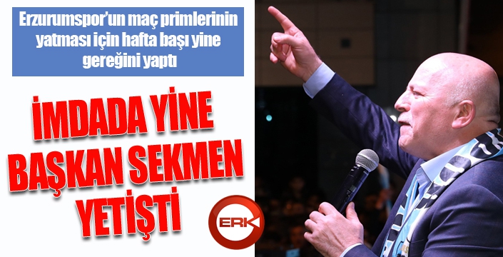 İmdada yine Sekmen yetişti...