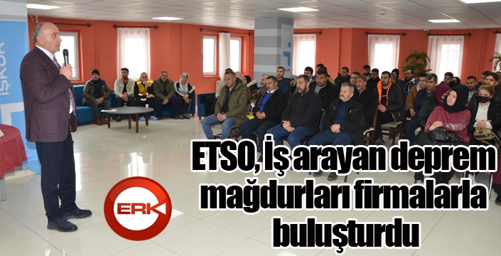 İş arayan deprem mağdurları firmalarla buluştu