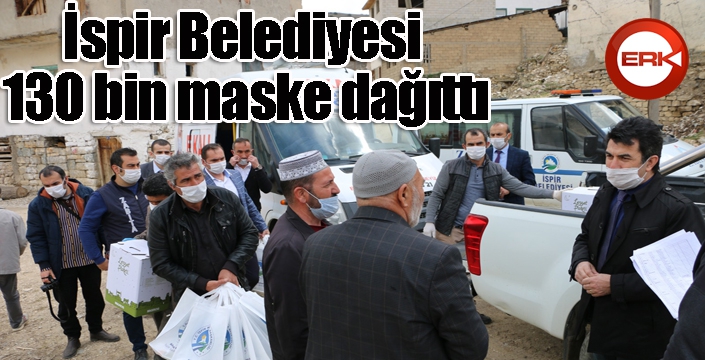 İspir Belediyesi 130 bin maske dağıttı