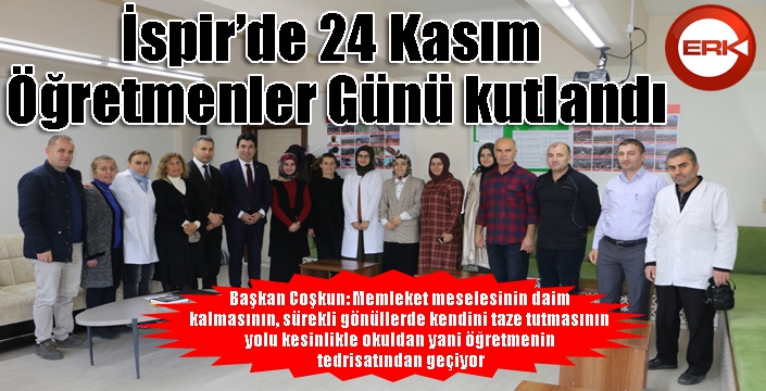 İspir’de 24 Kasım Öğretmenler Günü kutlandı