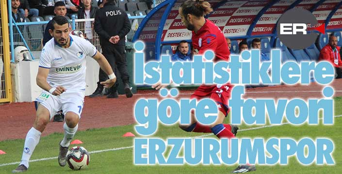 İstatistiklere göre favori Erzurumspor