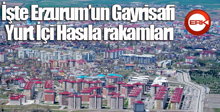 İşte Erzurum’un Gayrisafi Yurt İçi Hasıla rakamları