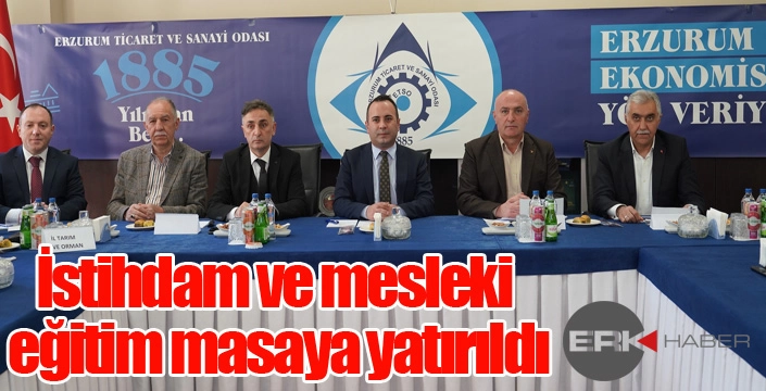 İstihdam ve mesleki eğitim masaya yatırıldı