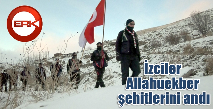 İzciler Allahuekber Dağı şehitlerini andı