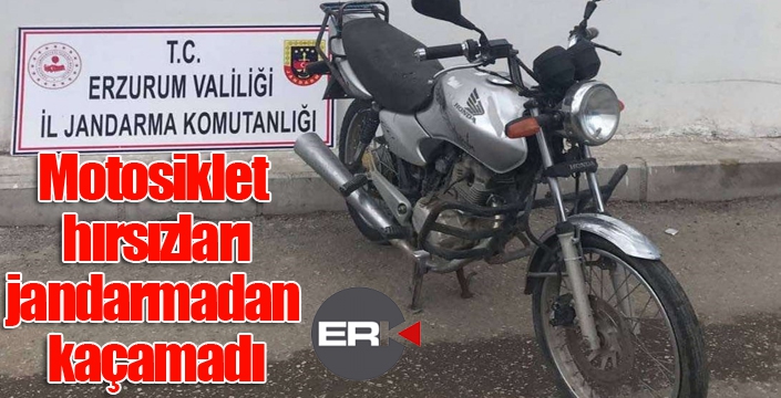 Jandarma motosiklet hırsızlarını yakaladı
