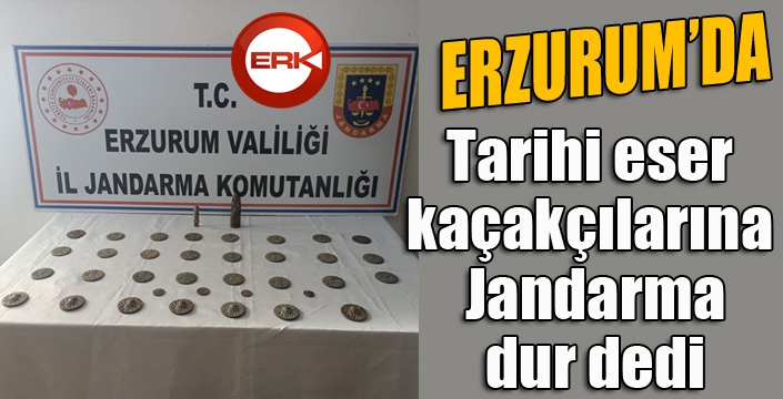 Jandarma tarihi eser kaçakçılarını yakaladı