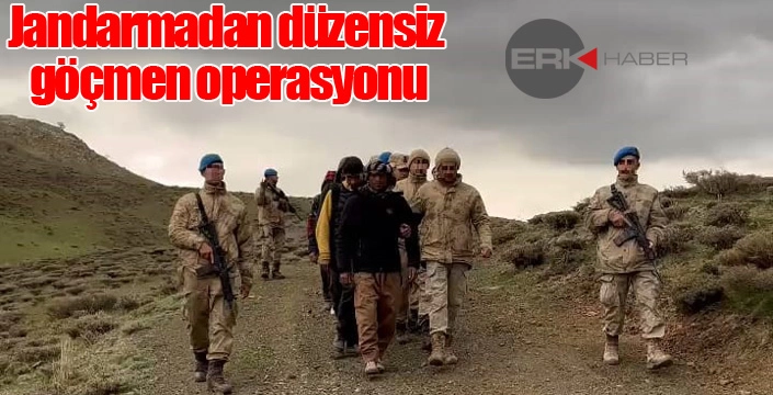 Jandarmadan düzensiz göçmen operasyonu
