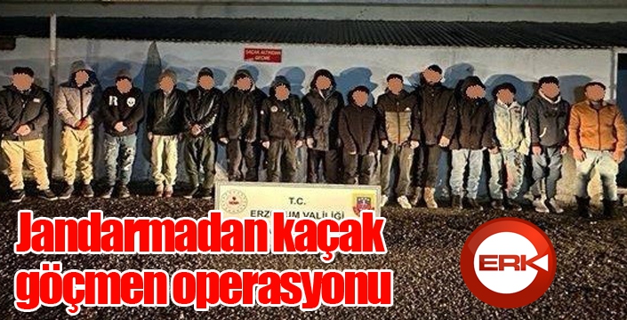 Jandarmadan kaçak göçmen operasyonu