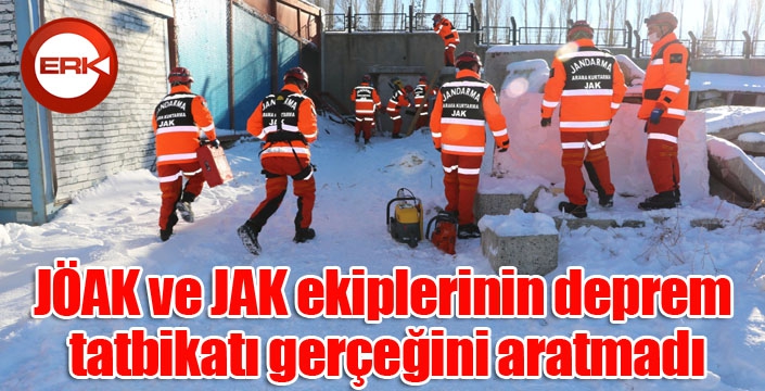 JÖAK ve JAK ekiplerinin deprem tatbikatı gerçeğini aratmadı