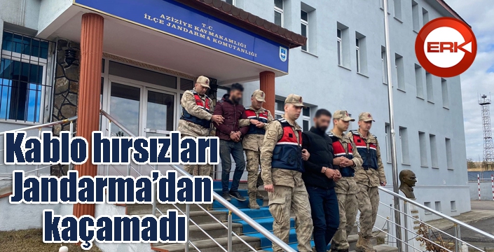 Kablo hırsızları Jandarma’dan kaçamadı