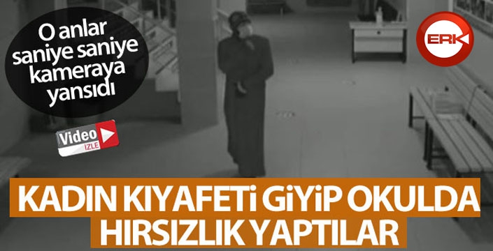 Kadın kıyafeti giyip hırsızlık yaparken yakayı ele verdiler