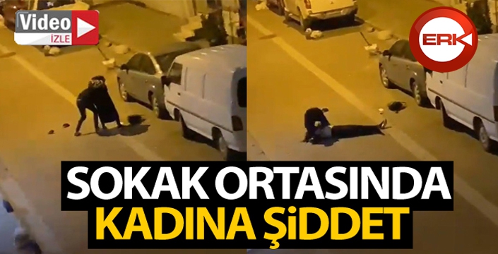 Kadına şiddet kamerada