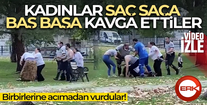Kadınların acımasızca kavgası kameralarda