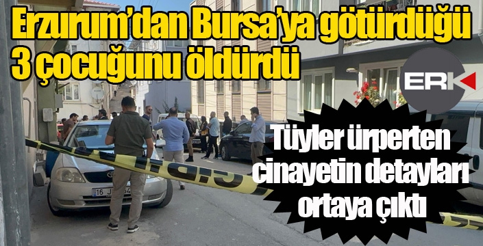Kahvaltı yaptıkları sırada 3 çocuğunu öldürdü...