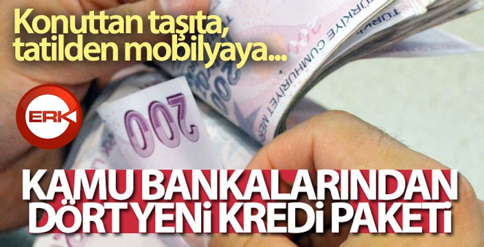 Kamu bankalarından yeni kredi paketi