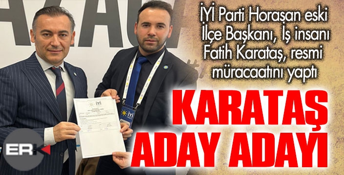 Karataş, müracaatını yaptı... 