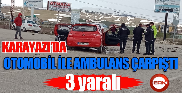 Karayazı’da trafik kazası: 3 yaralı