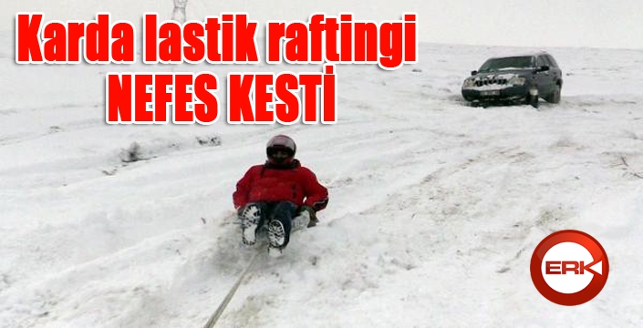 Karda lastik raftingi nefes kesti