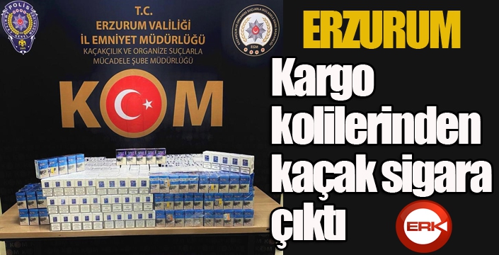 Kargo kolilerinden kaçak sigara çıktı