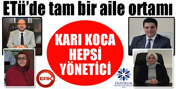 Karı koca hepsi yönetici...