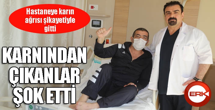 Karnından çıkanlar şok etti...