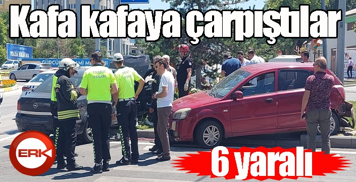 Kavşakta feci kaza: 6 yaralı