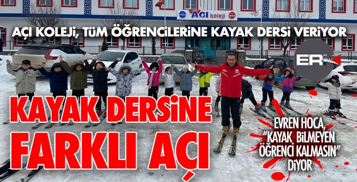 Kayak derslerine farklı AÇI... Herkes kayakla tanışacak... 