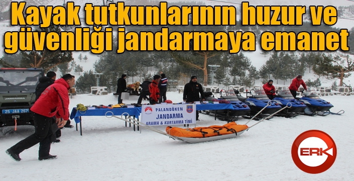 Kayak tutkunlarının huzur ve güvenliği jandarmaya emanet