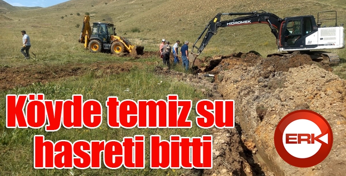 Köyde temiz su hasreti bitti