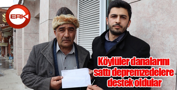 Köylüler danalarını sattı depremzedelere destek oldular